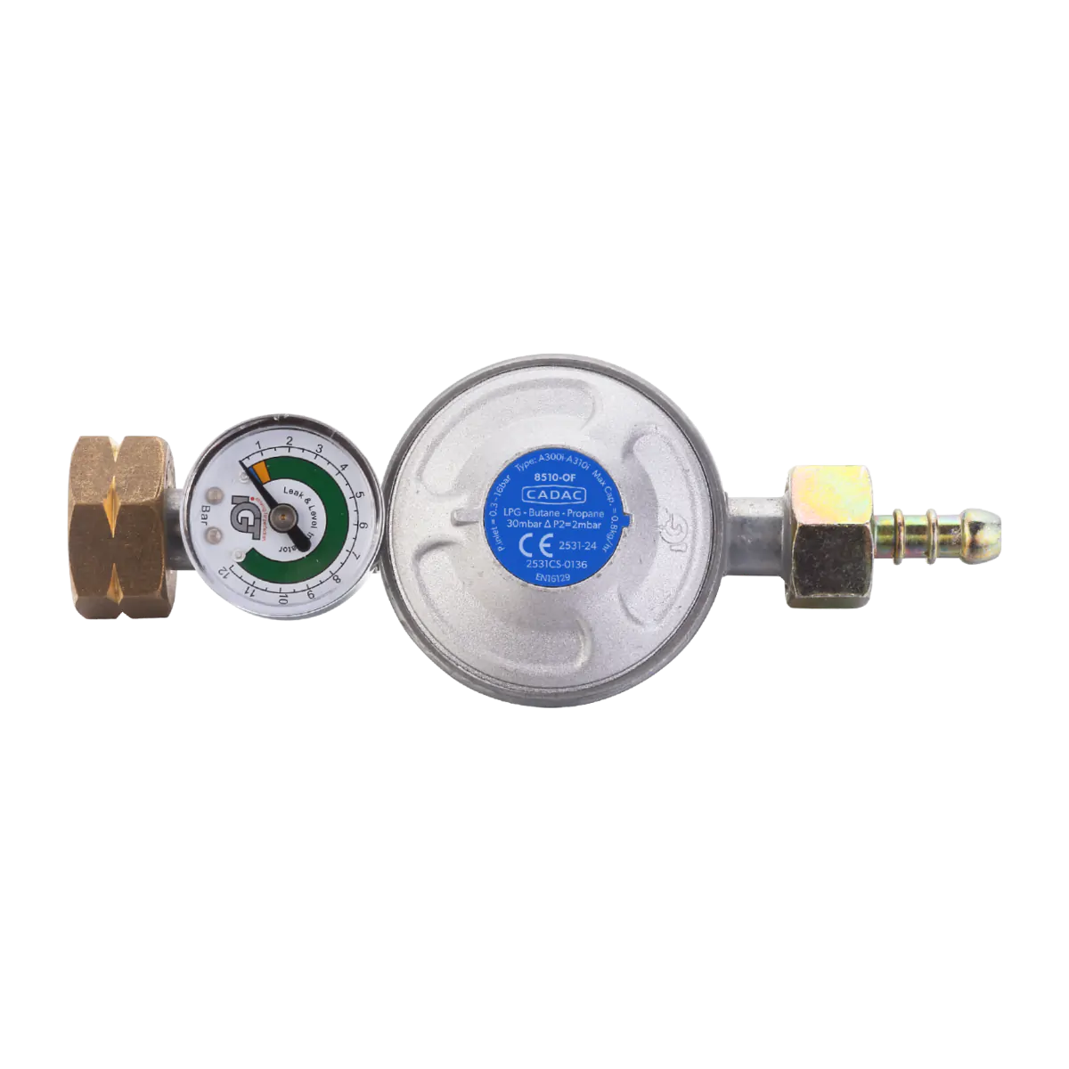 Plinski regulator CADAC Univerzalni z manometrom 30mBar