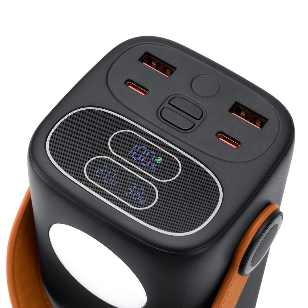 RIVACASE VA1085 Turbo QC / 3.0 PD prenosna baterija powerbank 40000 mAh 65W - kamp baterija z LED svetilko