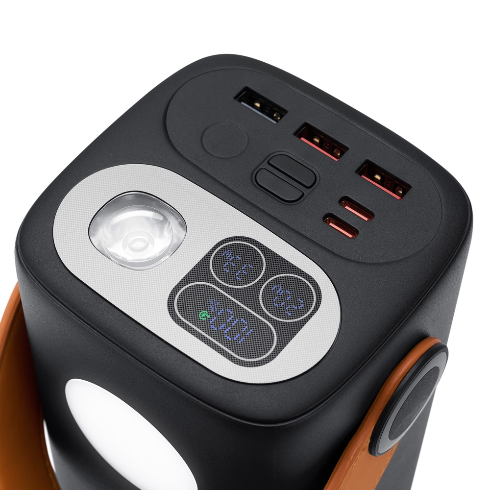 RIVACASE VA1086 Turbo QC / 3.0 PD prenosna baterija powerbank 60000 mAh 100W - kamp baterija z dvema LED svetilkama