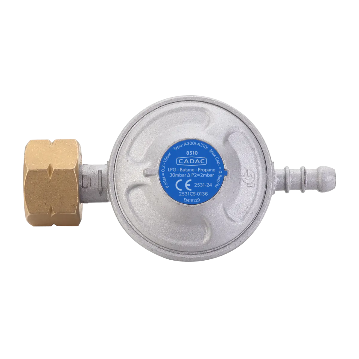 Univerzalni regulator CADAC za plin 30mbar 0,85m