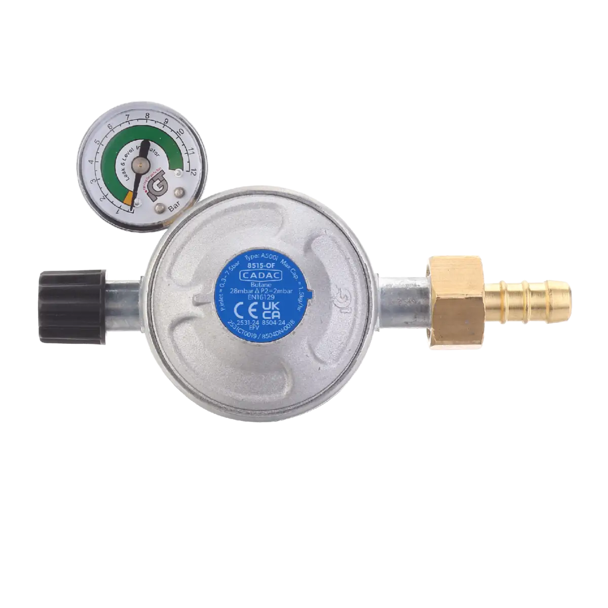 CG REGULATOR PRETOKA Z MANOMETROM CADAC  30mbar 0,85m