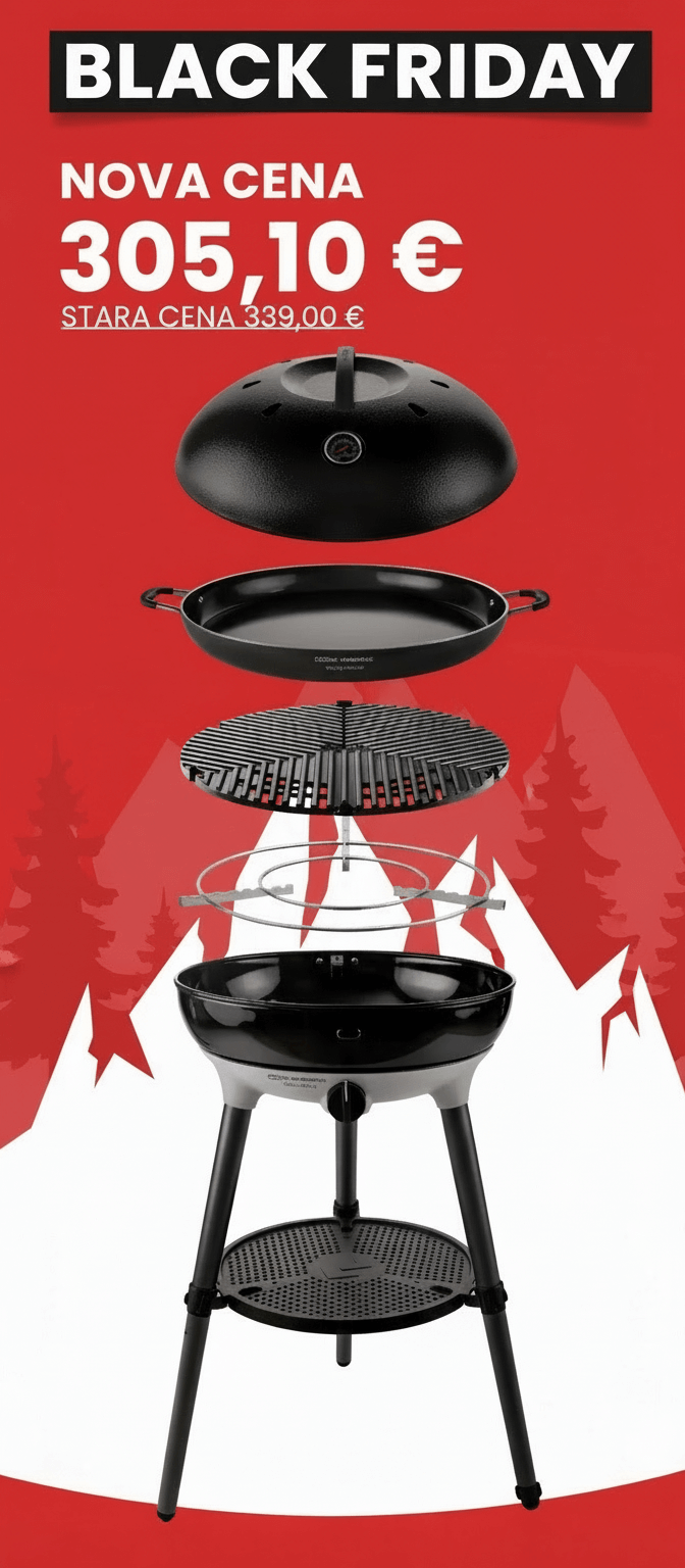 Cadac plinski žar Carri Chef 50 BBQ / Paella Pan